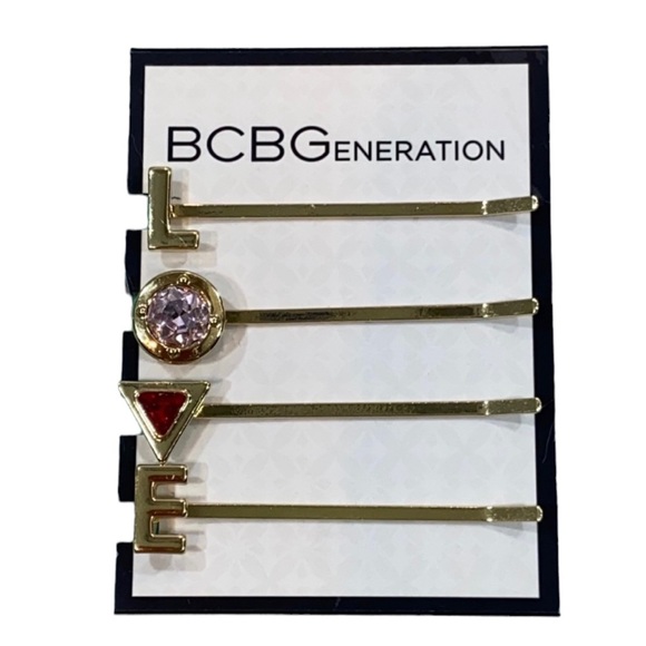 BCBGeneration Love Gold Dipped Hairpins - Picture 1 of 6